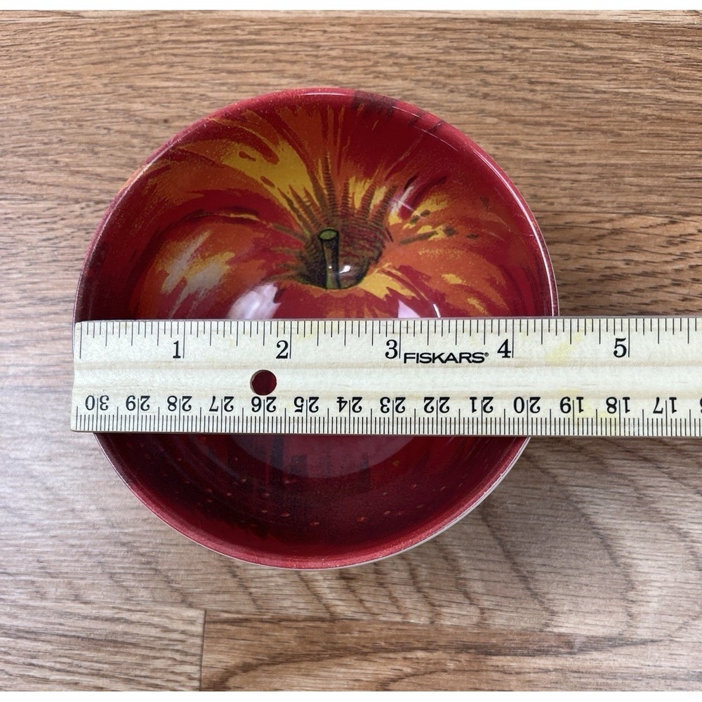 Set of 8 John Derian Melamine Apple Bowls and Plates - Picture 13 of 15